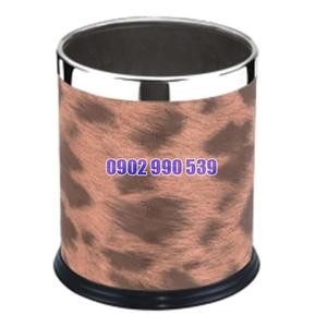 Thùng rác văn phòng bọc giả da báo