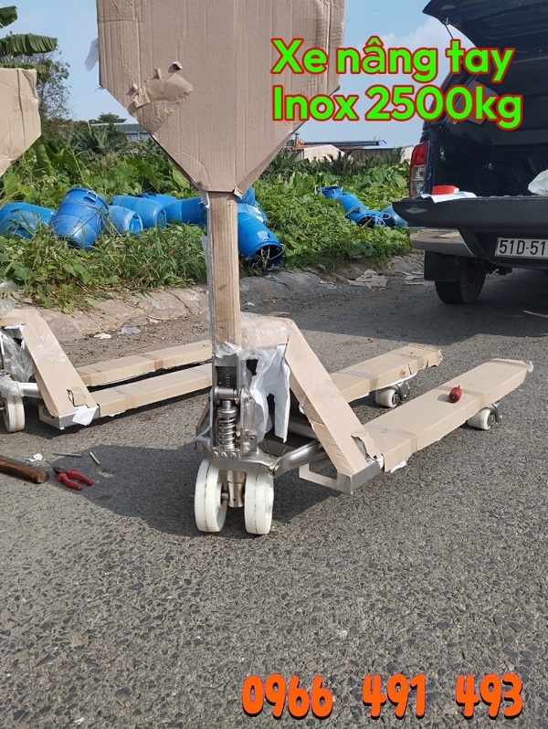 XE NÂNG TAY INOX 2500KG GIÁ RẺ TẠI HCM