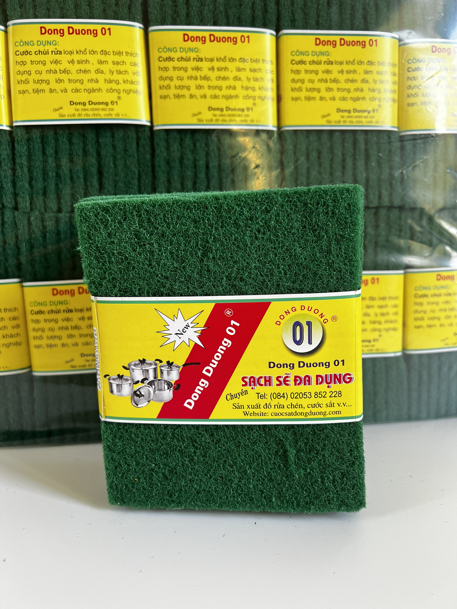 Cước chùi rửa rẻ xanh khổ lớn