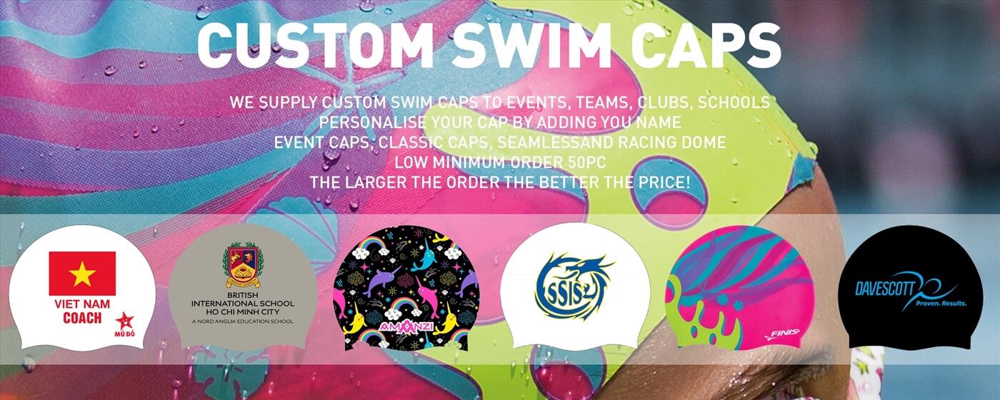 CUSTOM SWIM CAPS
