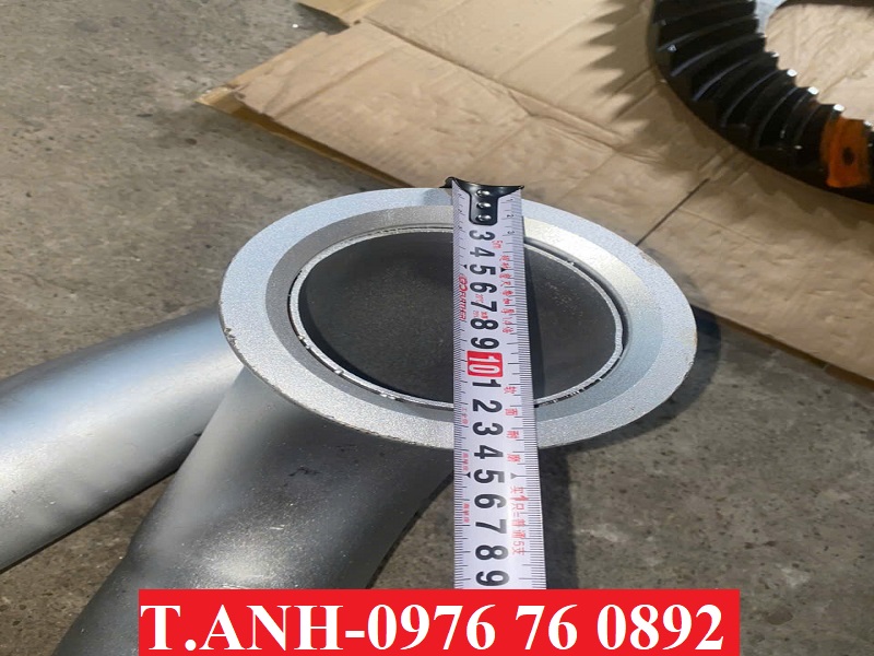 Cút nối nhôm nối cổ xả tubo Chenglong H7