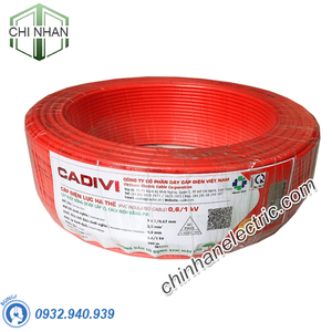 Cáp điện Cadivi - CV 4.0mm2 Cu/PVC