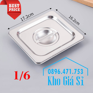Nắp khay GN 1/6 kích thước 17.6cm x 16.2cm