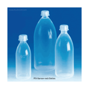Chai nhựa Teflon PFA trong suốt, DIN/ISO, 50-2000ml
