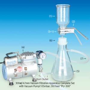 SL.Pu0300.260 Scilab | Bộ lọc chân không 300ml / 47mm