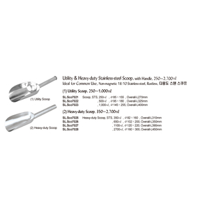 MUỖNG XÚC MẪU INOX