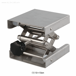 Bệ nâng hạ bằng thép không gỉ, dùng trong phòng thí nghiệm, lên 15-40 cm.