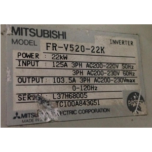 FR-V520-22K, Sữa biến tần MITSUBISHI, Sữa lỗi MITSUBISHI FR-V520-22K