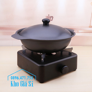 Bếp cồn nầu lẩu màu xám - Bếp cồn gang cao cấp nhà hàng, quán ăn