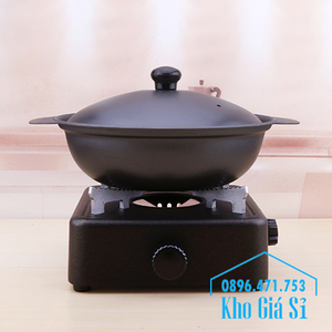 Bếp cồn nầu lẩu màu xám - Bếp cồn gang cao cấp nhà hàng, quán ăn