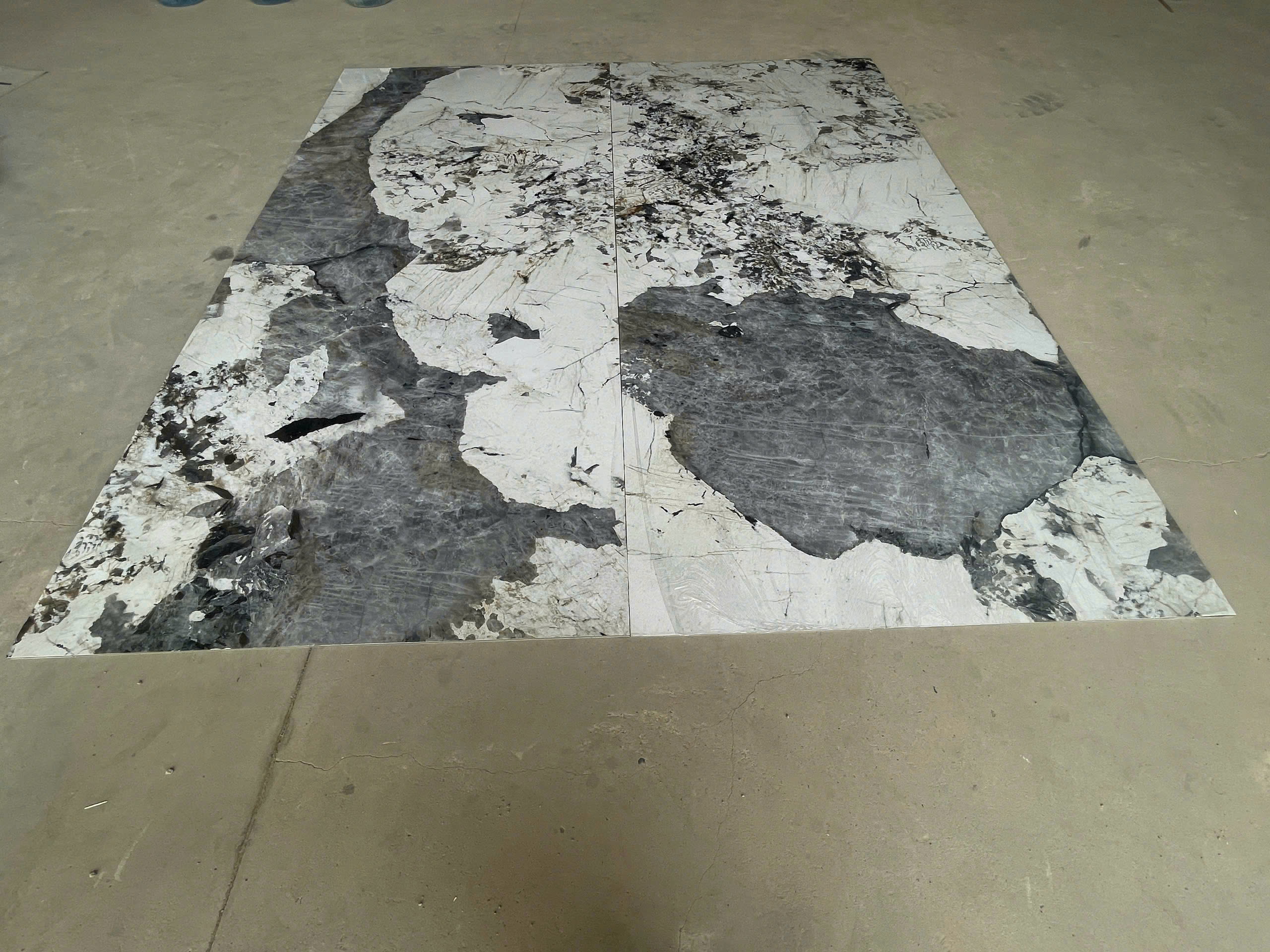 Tấm ốp sợi than tre HT- VÂN ĐÁ 8mm