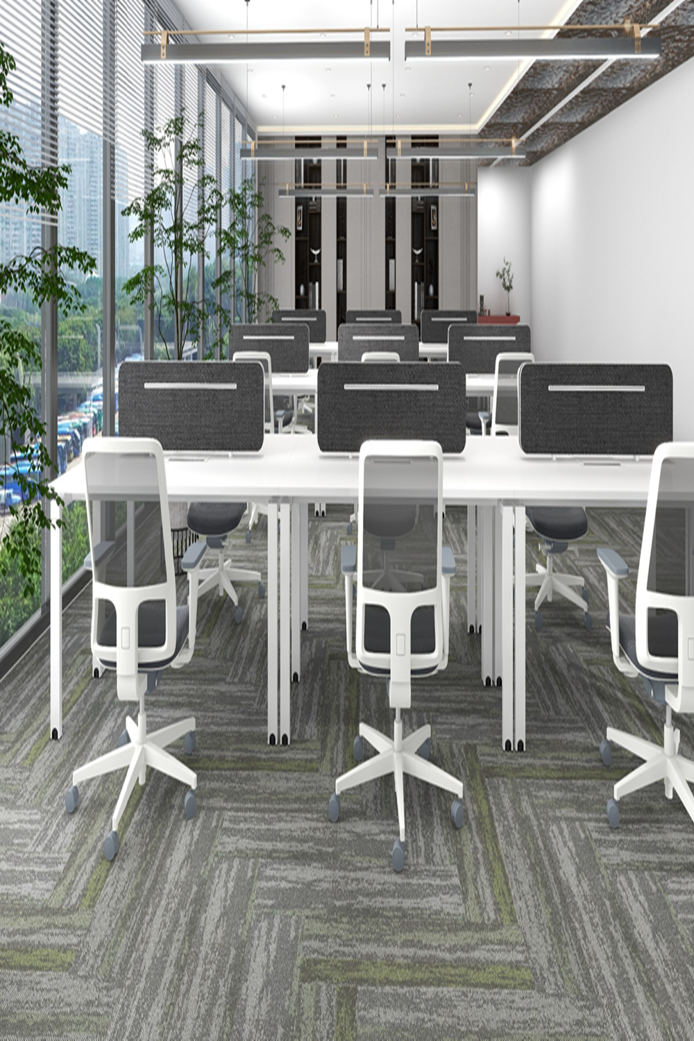 Thảm trải sàn tấm sợi nylon cao cấp KT 25cmx100cm GOM-SHININGKN HNM