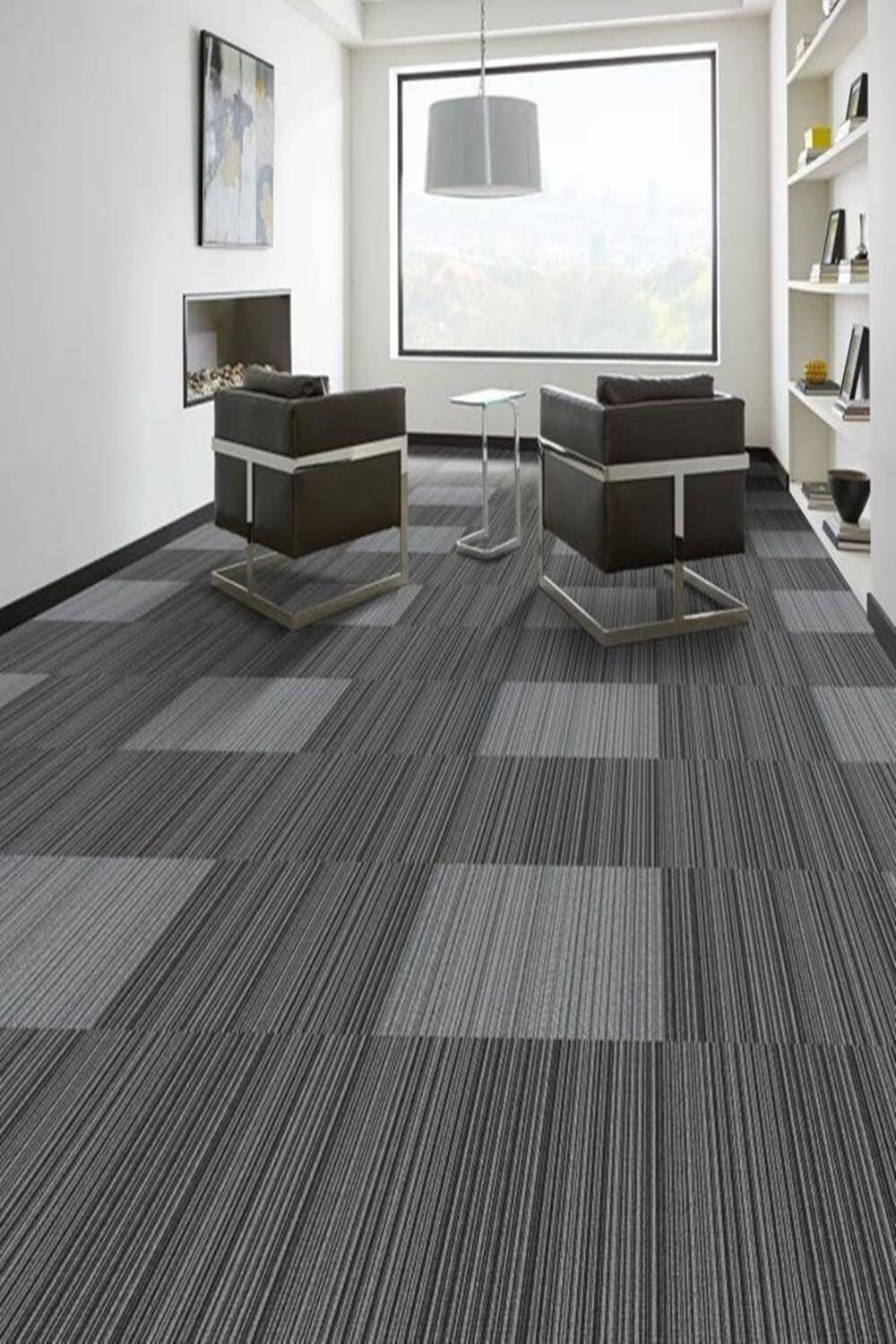Thảm tấm KT 50cmx50cm kẻ sọc TL0-LURIO HNO
