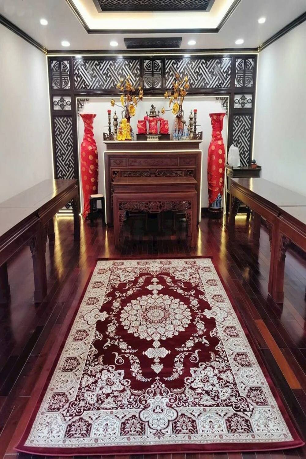 Thảm trang trí tân cổ điển phòng khách giường ngủ R0073 - ROMEO