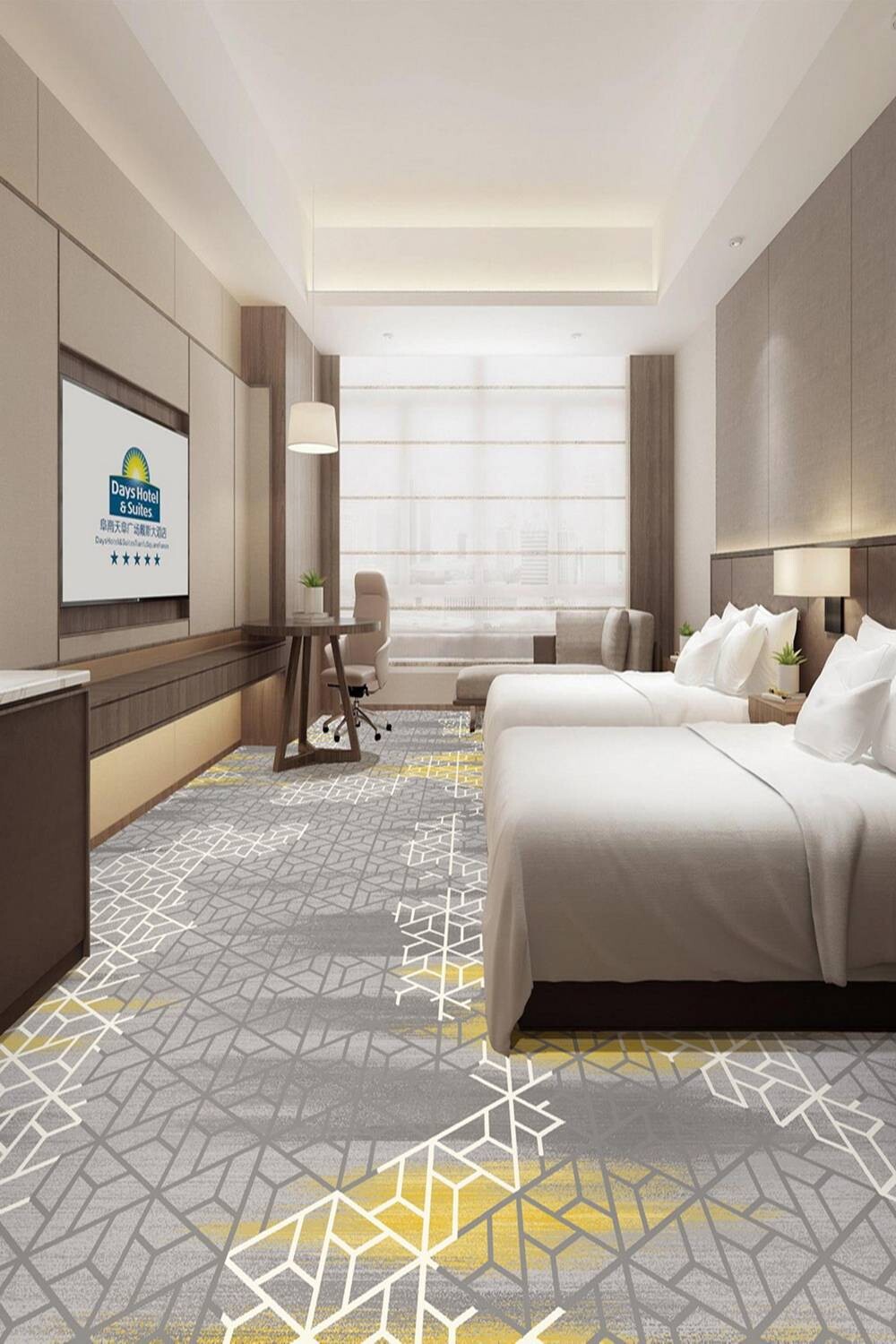 Thảm cuộn trải sàn hoạ tiết sợi PP GOM-DIAMOND D09 HNM