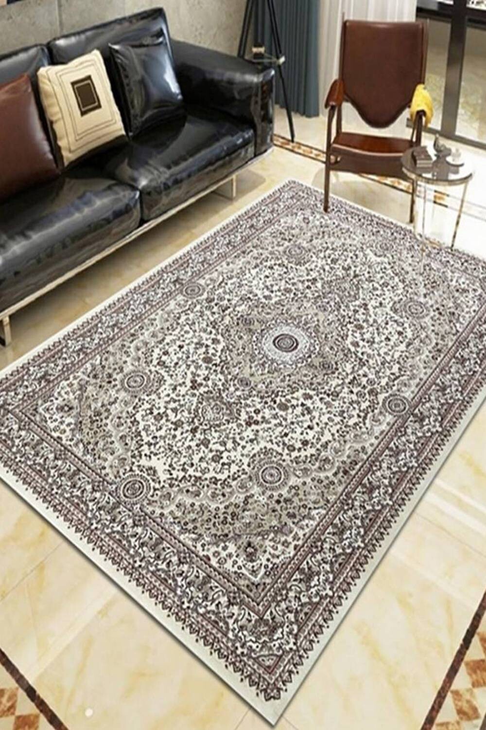 Thảm trang trí tân cổ điển phòng khách giường ngủ R0053 - ROMEO