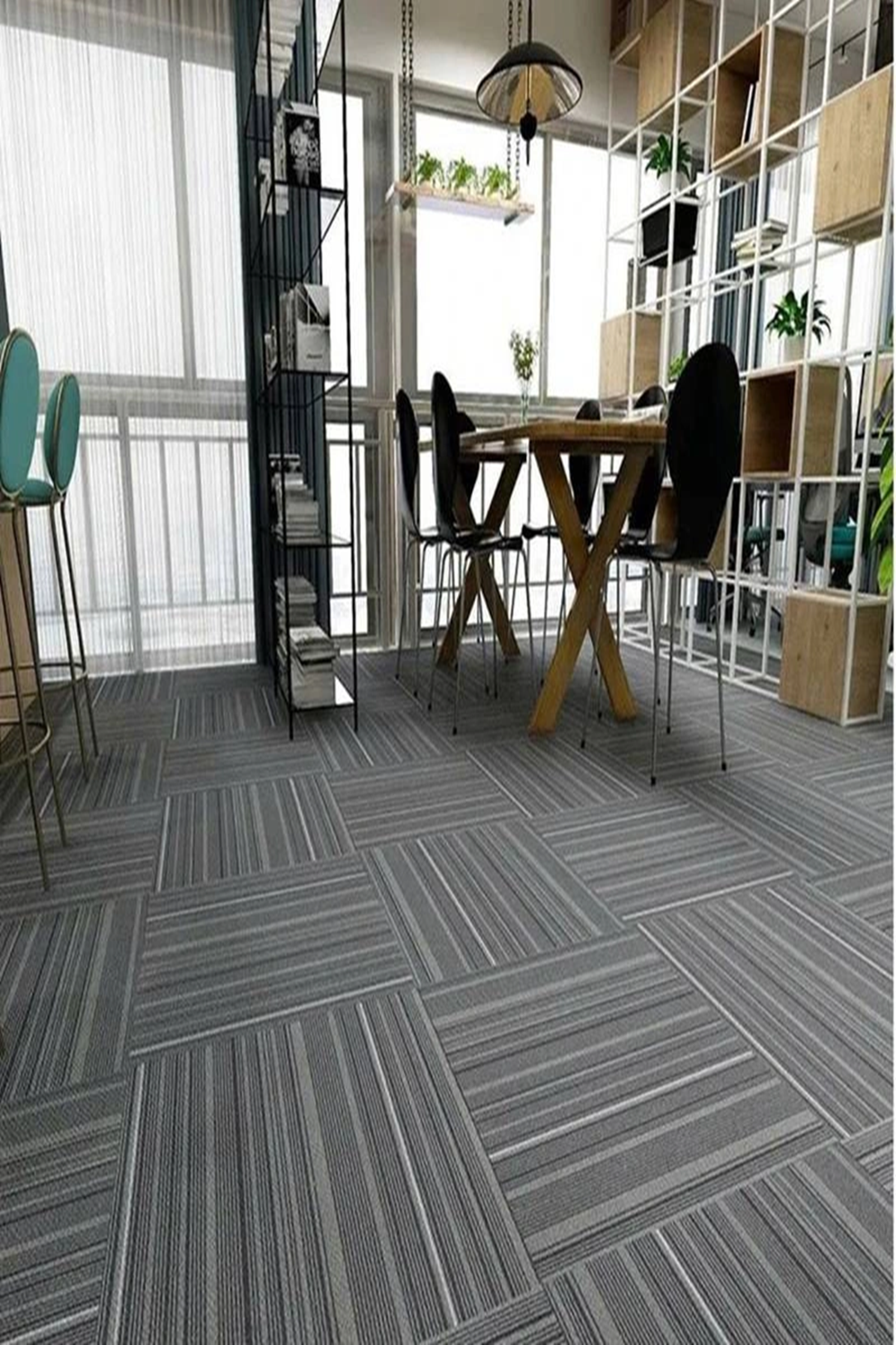 Thảm gạch đế cao su PVC KT 50cmx50cm HCO-LINOFQ HNM