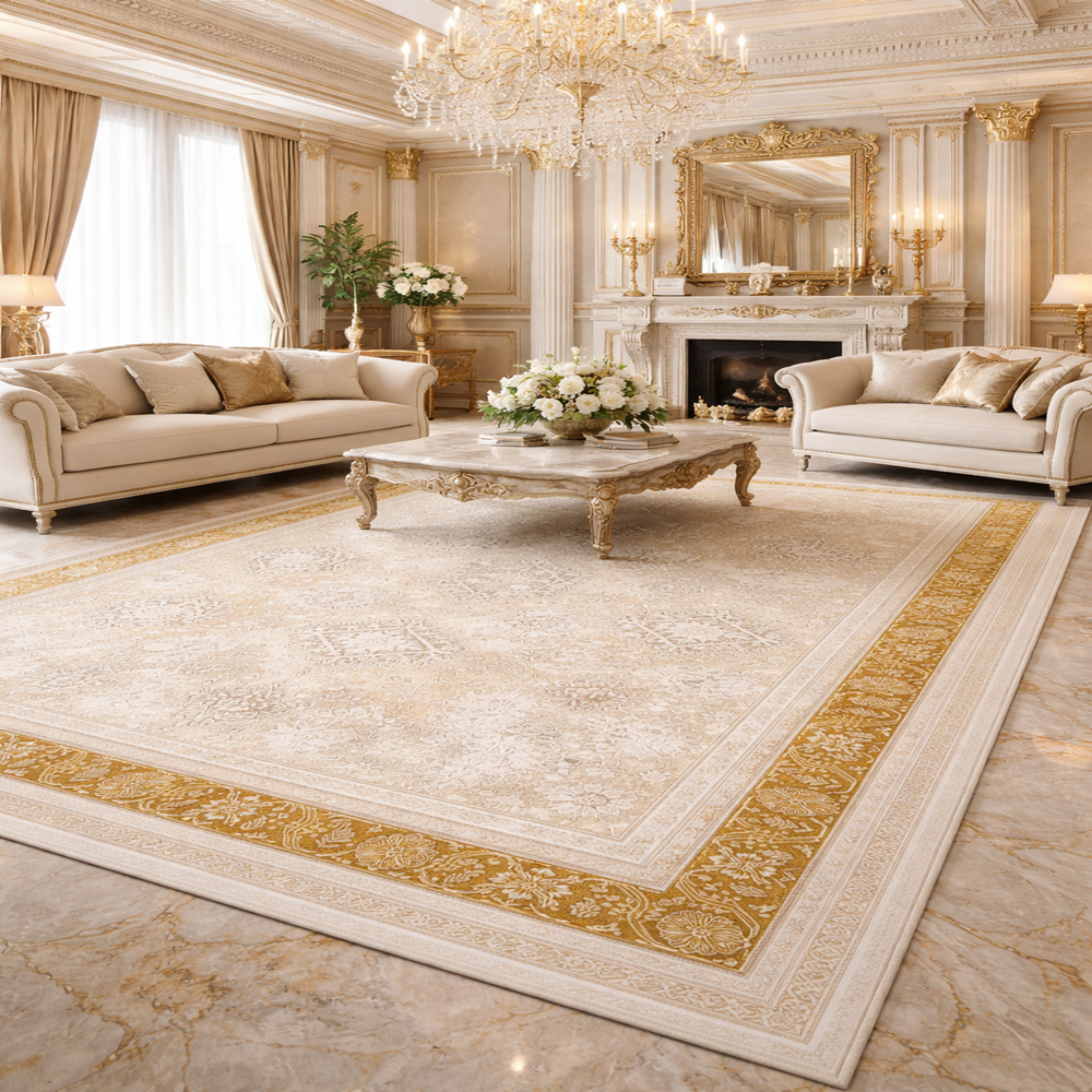 Thảm trang trí Ba Tư sang trọng nhập khẩu từ Iran HLO-PRADO P7232 HNO