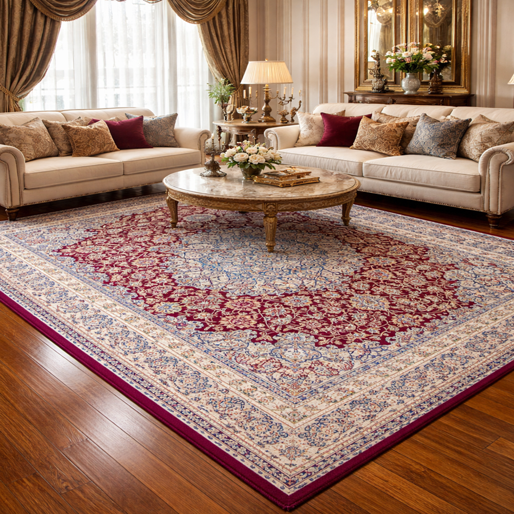 Thảm trang trí Ba Tư sang trọng nhập khẩu từ Iran HLO-HARIR H0001 HNO