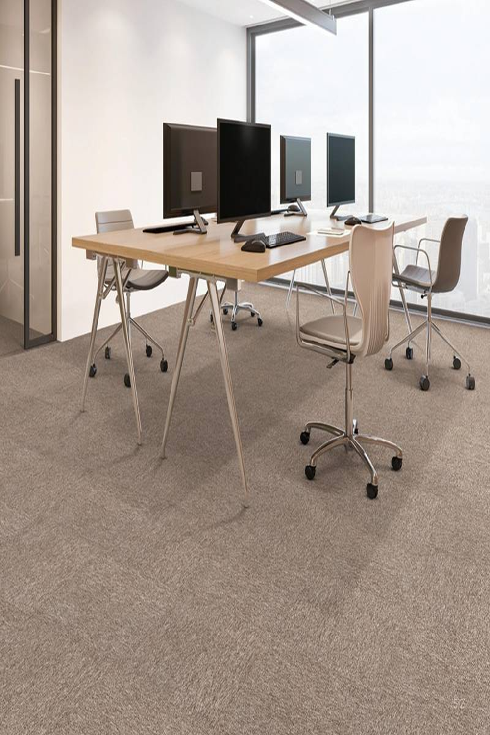 Thảm trải sàn tấm màu trơn đế cao su KT 50cmx50cm TLO-TUMANA HNO