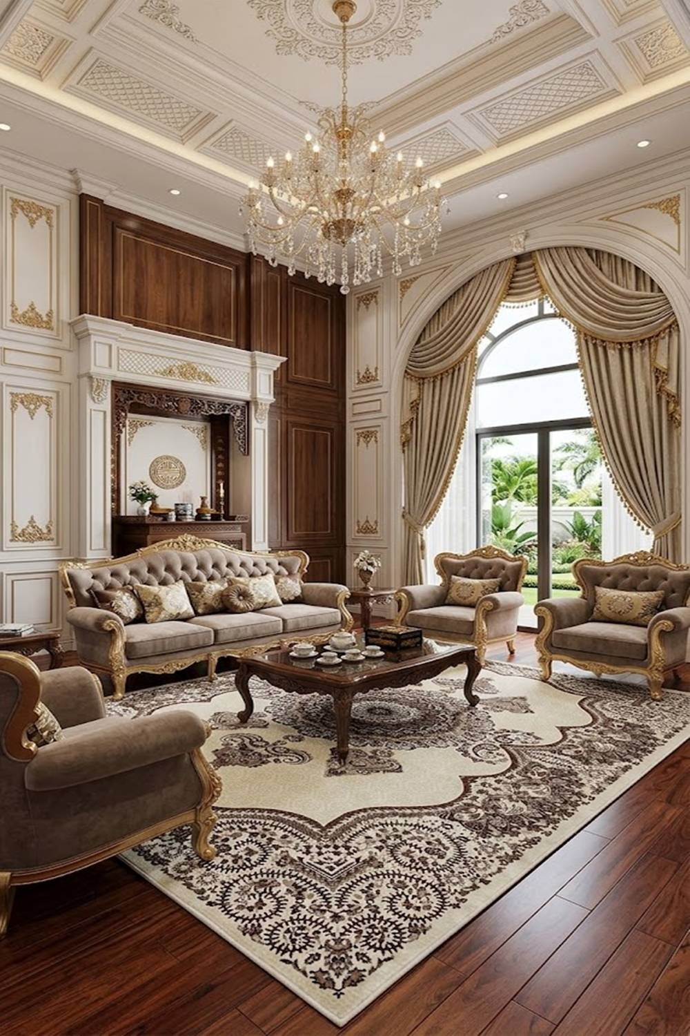 Thảm trang trí cổ điển phòng khách giường ngủ Thổ Nhĩ Kỳ NLO-ROMEO R0055 HNM