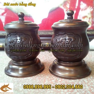 Đài nước, chóe nước bằng đồng, đồ thờ cúng đồng