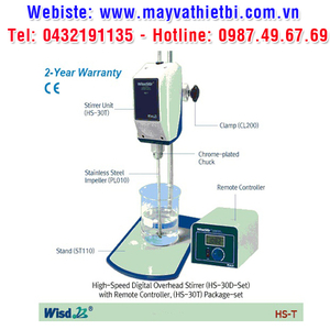 DAIHAN-brand® High-Speed Digital Overhead Stirrer, “HS-T”