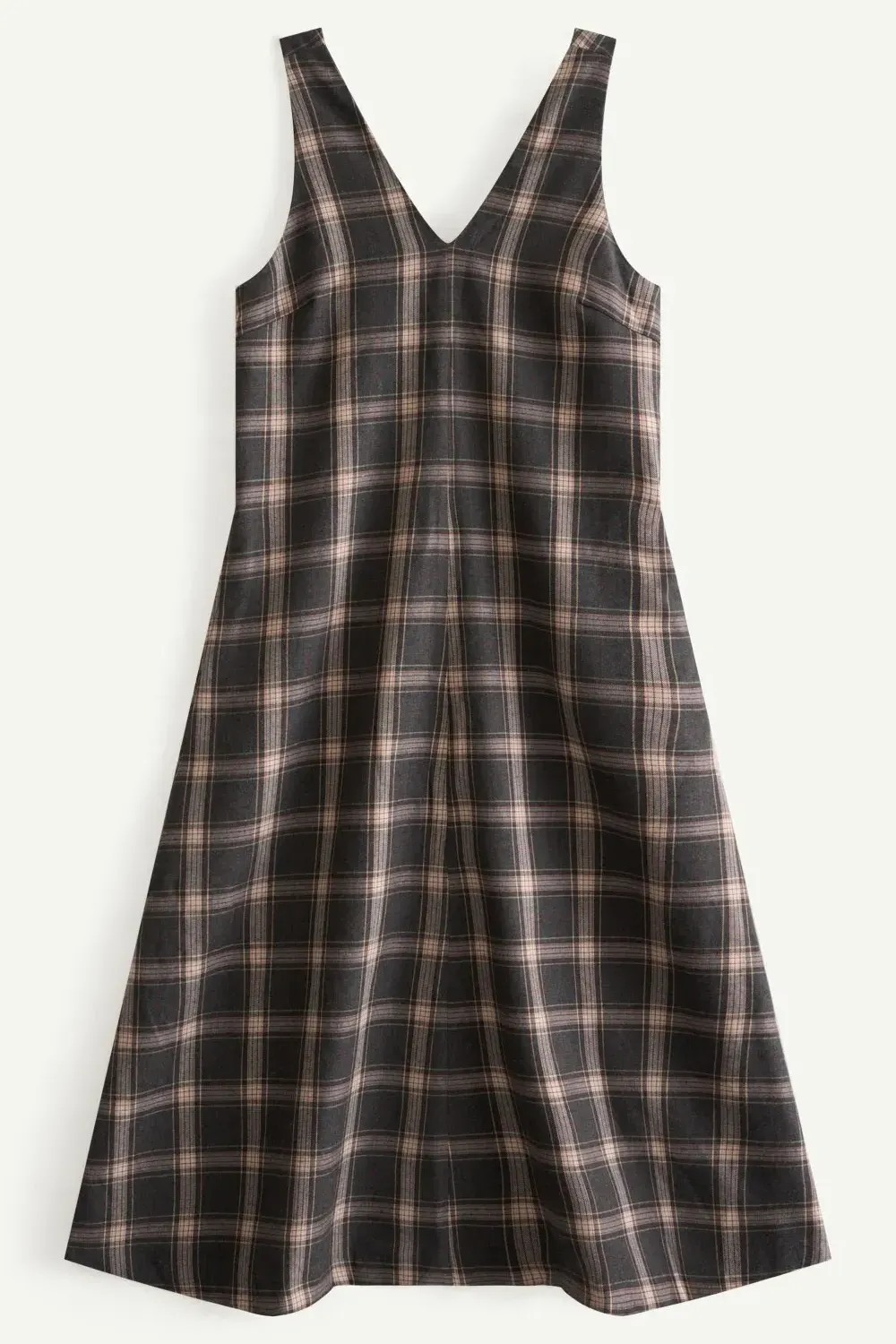 Đầm nữ caro cổ V. Aline