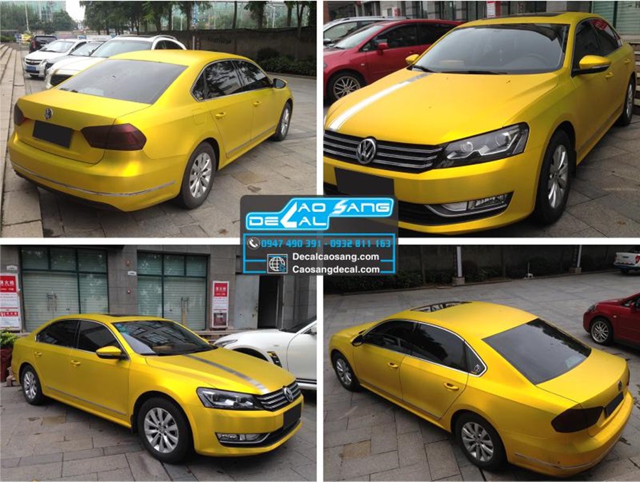 Dán đổi màu xe hơi decal nhôm mờ cao cấp, chất lượng tốt nhất