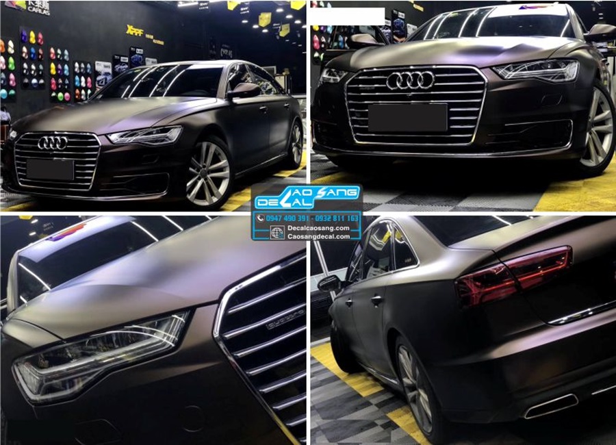 Dán đổi màu xe hơi decal nhôm mờ cao cấp, chất lượng tốt nhất