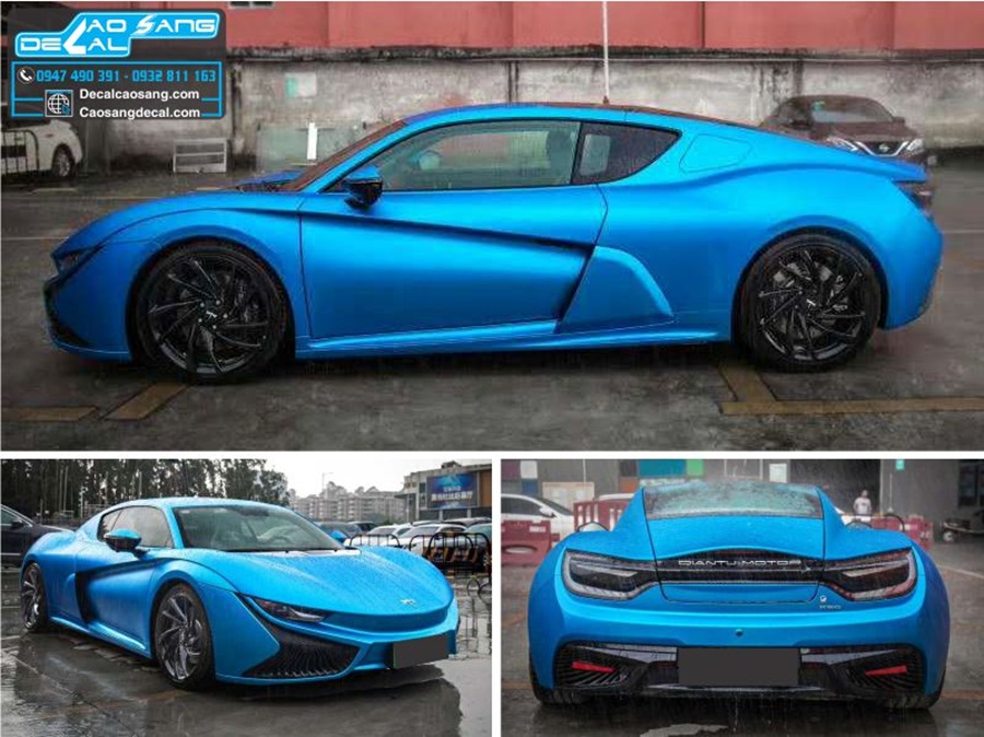 Dán đổi màu xe hơi decal nhôm mờ cao cấp, chất lượng tốt nhất