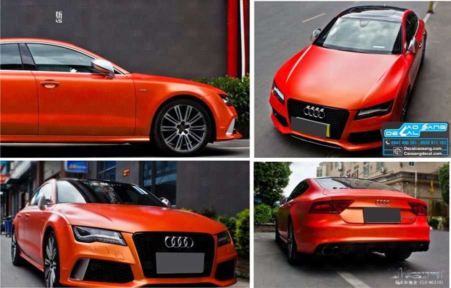 Dán đổi màu xe hơi decal nhôm mờ cao cấp, chất lượng tốt nhất