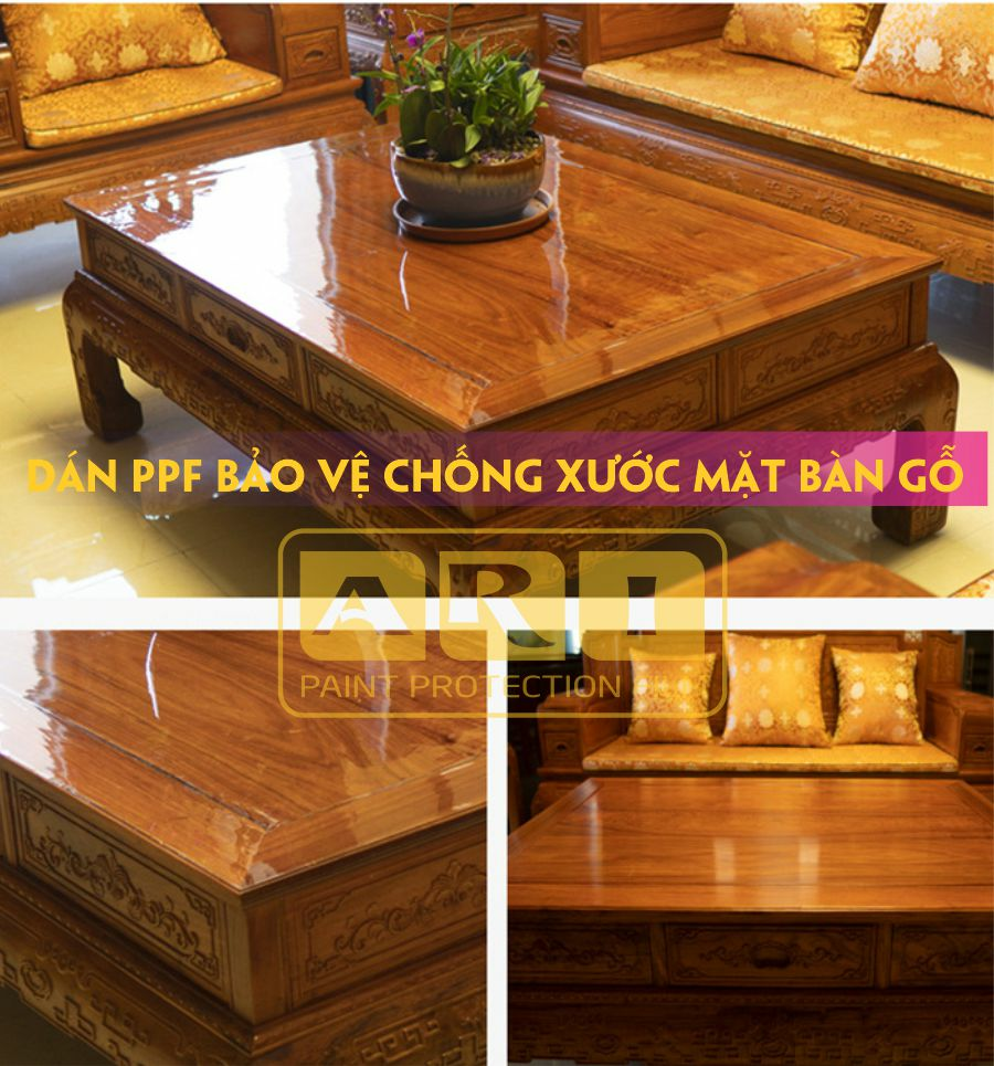Dán phim PPF ARI chống trầy xước mặt bản gỗ là sự lựa chọn tốt nhất hiện nay