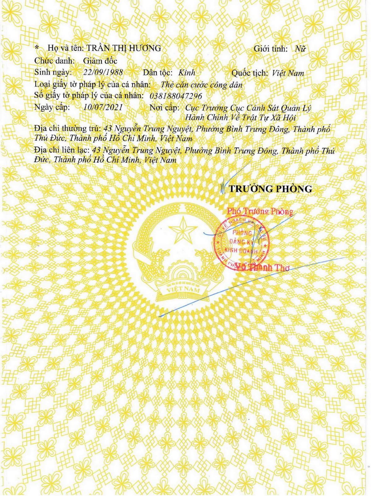 Giấy chứng nhận đăng ký doanh nghiệp