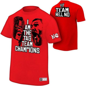 WWE DANIEL BRYAN & KANE - TEAM HELL NO AUTHENTIC T-SHIRT (CHÍNH HÃNG)