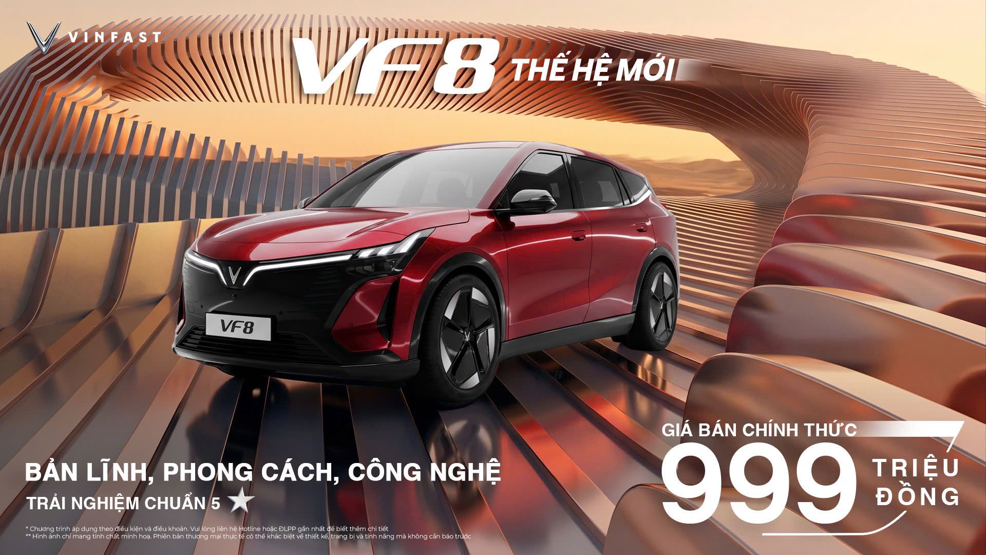 ĐẶT CỌC VF 8 THẾ HỆ MỚI – TỔNG ƯU ĐÃI LÊN ĐẾN 150 TRIỆU | GIÁ BÁN CHÍNH THỨC 999 TRIỆU ĐỒNG