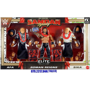 [ĐỢT 5 - ĐẶT HÀNG TRƯỚC] BỘ 3 MÔ HÌNH WWE GENERATIONS SAMOAN DYNASTY - ELITE 3-PACK (AFA - ROMAN REIGNS - SIKA) (EXCLUSIVE)