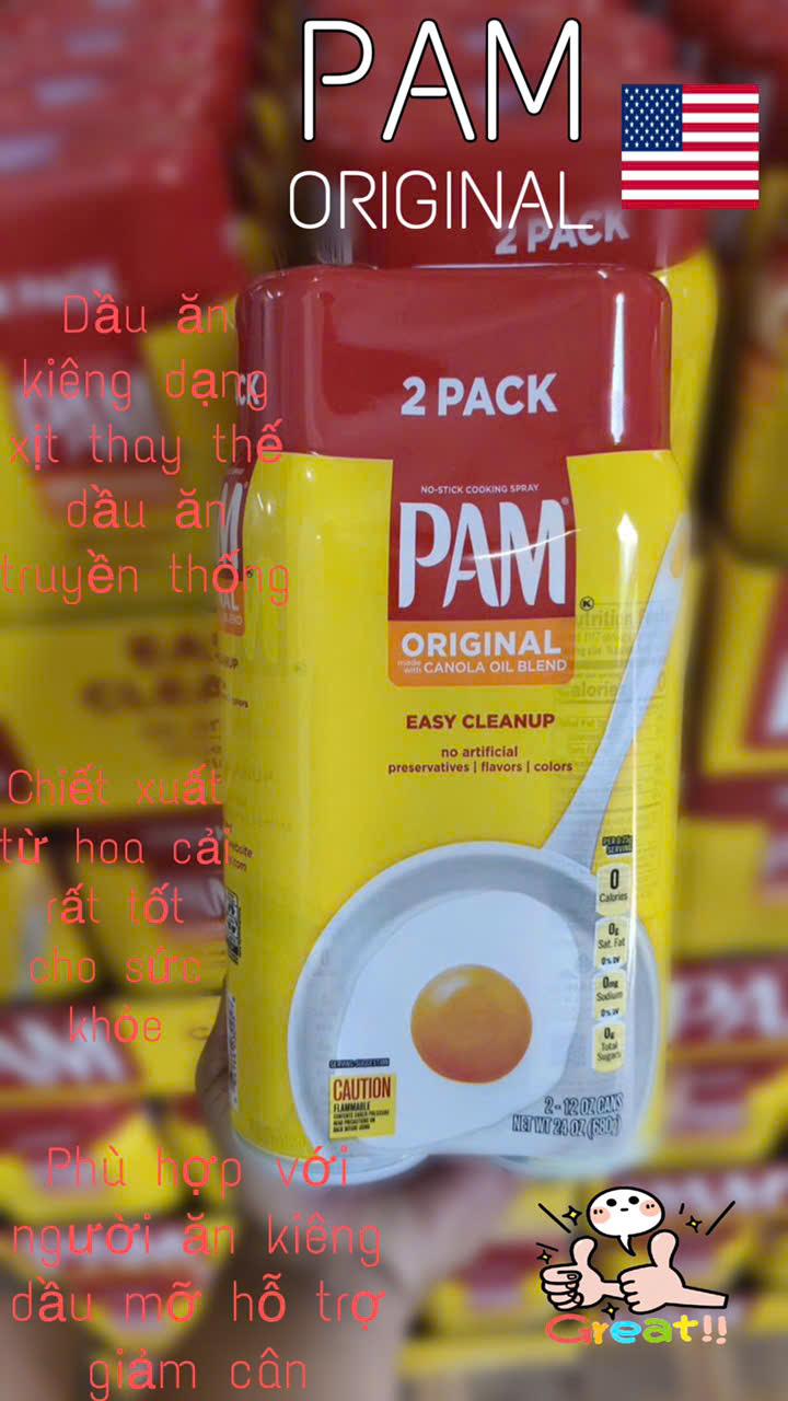 Dầu ăn kiêng Pam