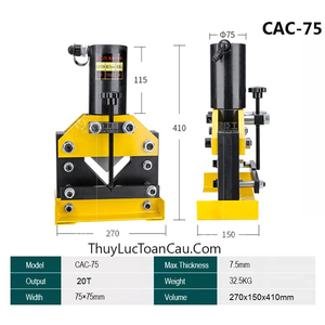 Đầu máy cắt sắt thép góc V TCT CAC-75