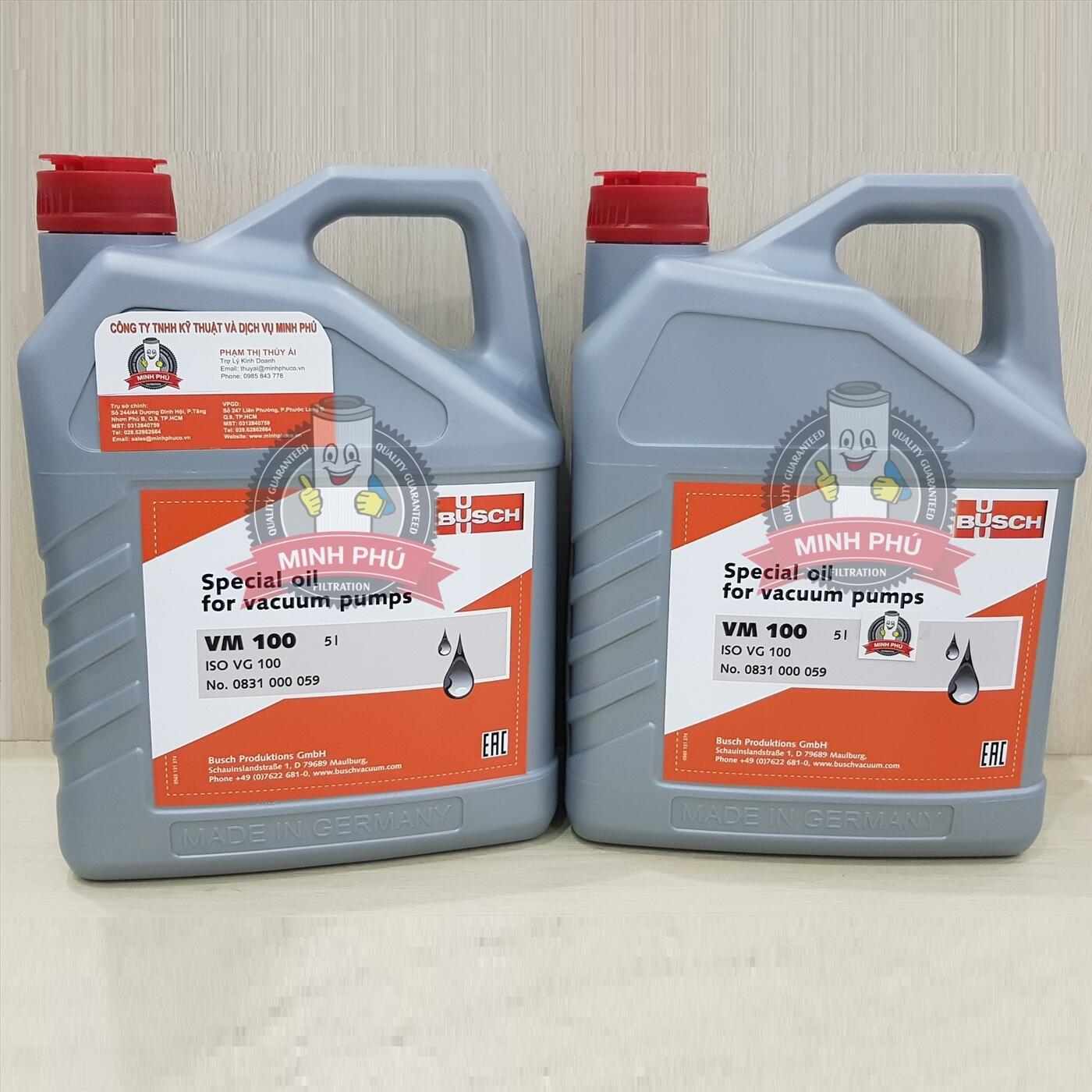 DẦU CHÂN KHÔNG BUSCH VM100