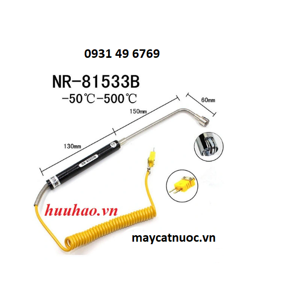 Đầu dò đo nhiệt độ bề mặt 500oC kiểu K NR-81533B (dùng cho máy DT1311)