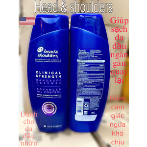 Dầu gôi Head & shoulder (dành cho da đầu nhờn)