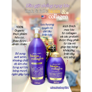 Dầu gội hống rụng tóc Thick & Full Biotin Collagen Biotin Collagen 385ml 🇺🇸
