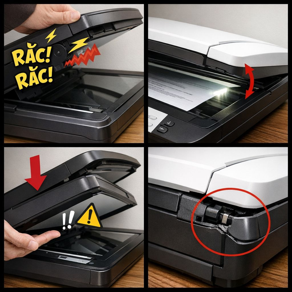 Dấu Hiệu Cho Thấy Bản Lề Máy Scan hư