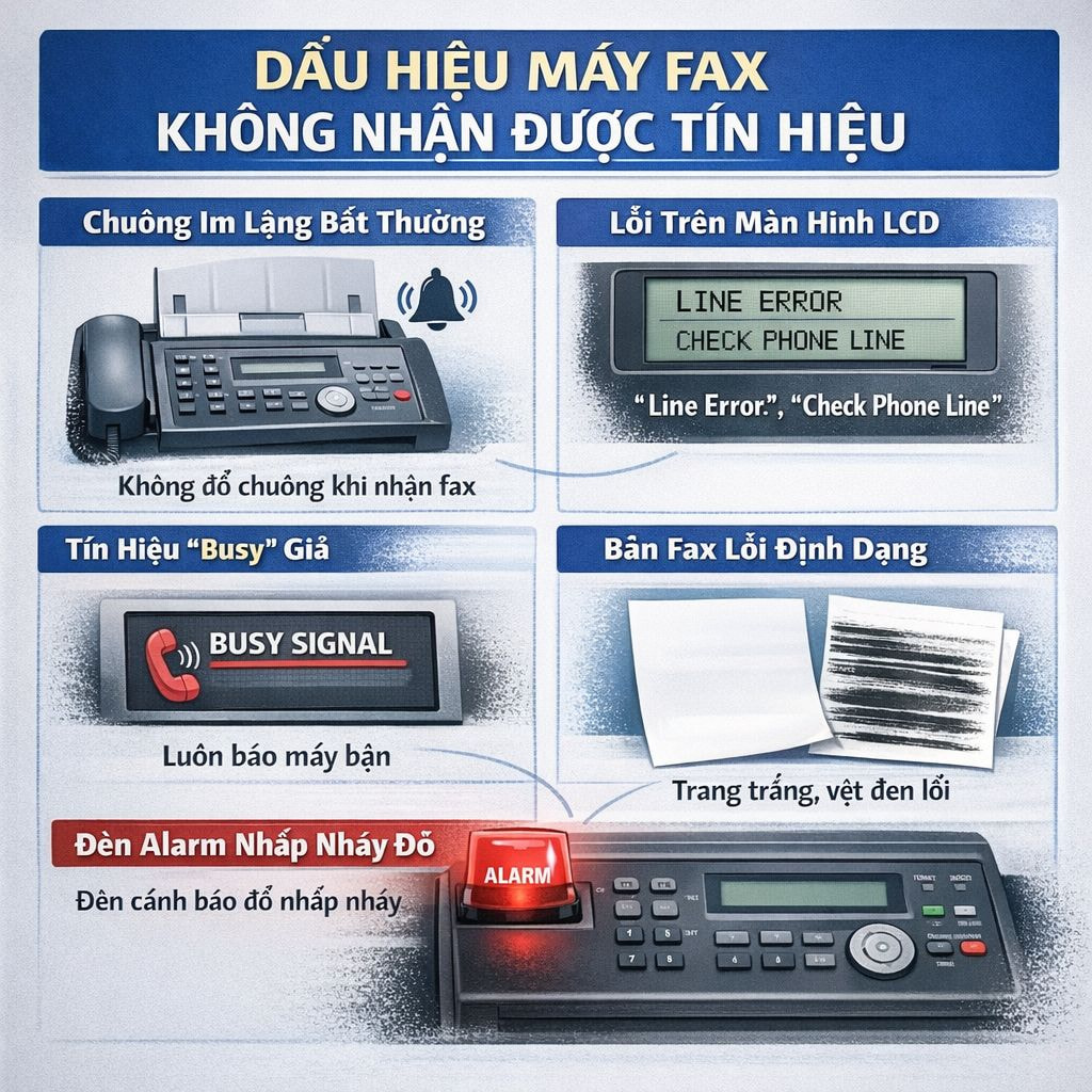 Dấu Hiệu Máy Fax Không Nhận Được Tín Hiệu