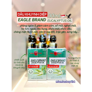 Dầu Khuynh Diệp Con Ó EAGLE BRAND EUCALYPTUS OIL 30ml 🇸🇬