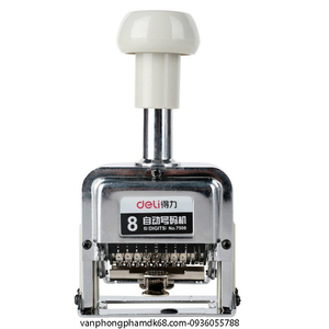 Dấu đóng số nhảy 8 số Deli 7508