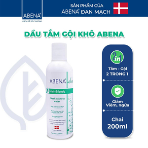 Dầu gội tắm khô Abena Đan Mạch 200ml