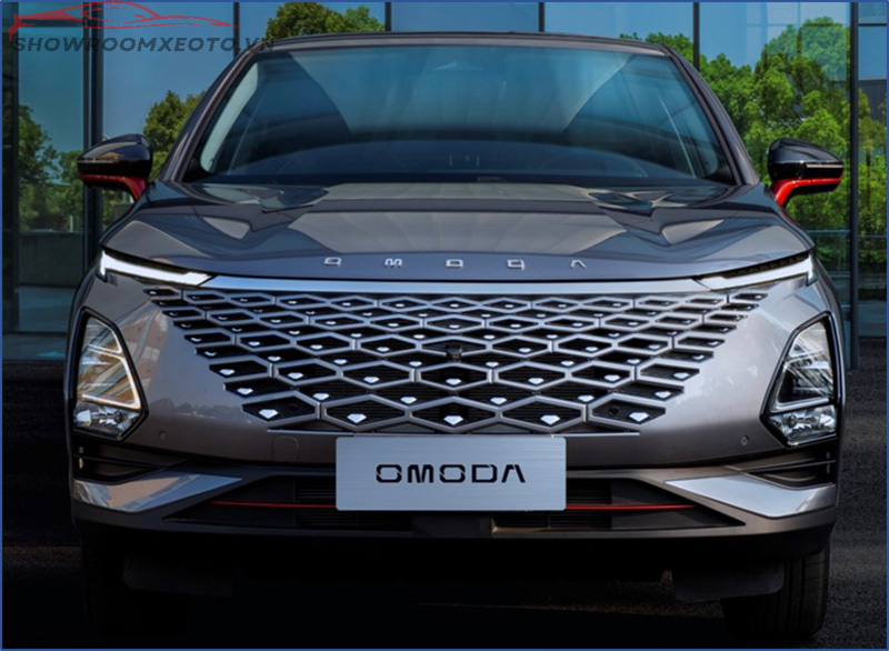 Mặt ca-lăng Omoda C5 nổi bật với họa tiết kim cương 3D