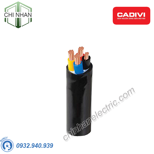 Dây cáp điện 3+1 lõi Cadivi CVV-3X50+1x35 mm2 – 0.6/1kV Cu/PVC/PVC